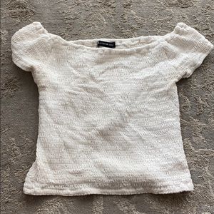 White off the shoulder top